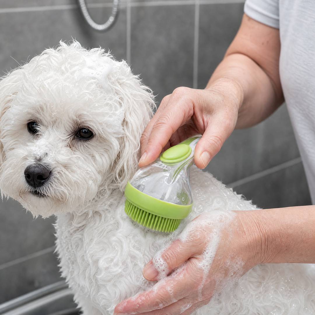 Sudsly™ - Pet Bath Brush with Built-in Shampoo Dispenser