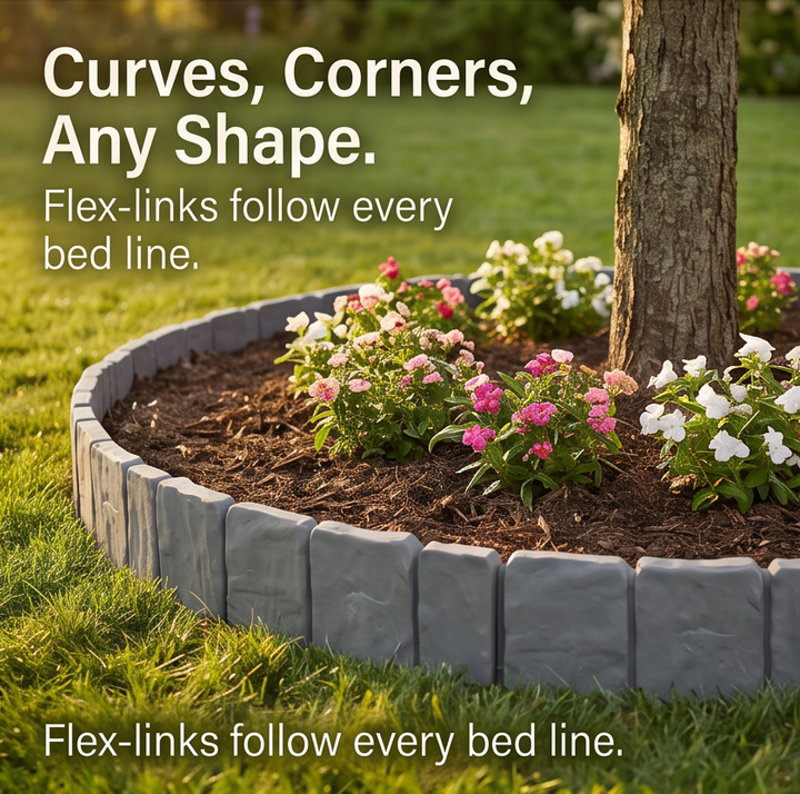 Lawnframe™ – Hammer-In Stone Garden Edging