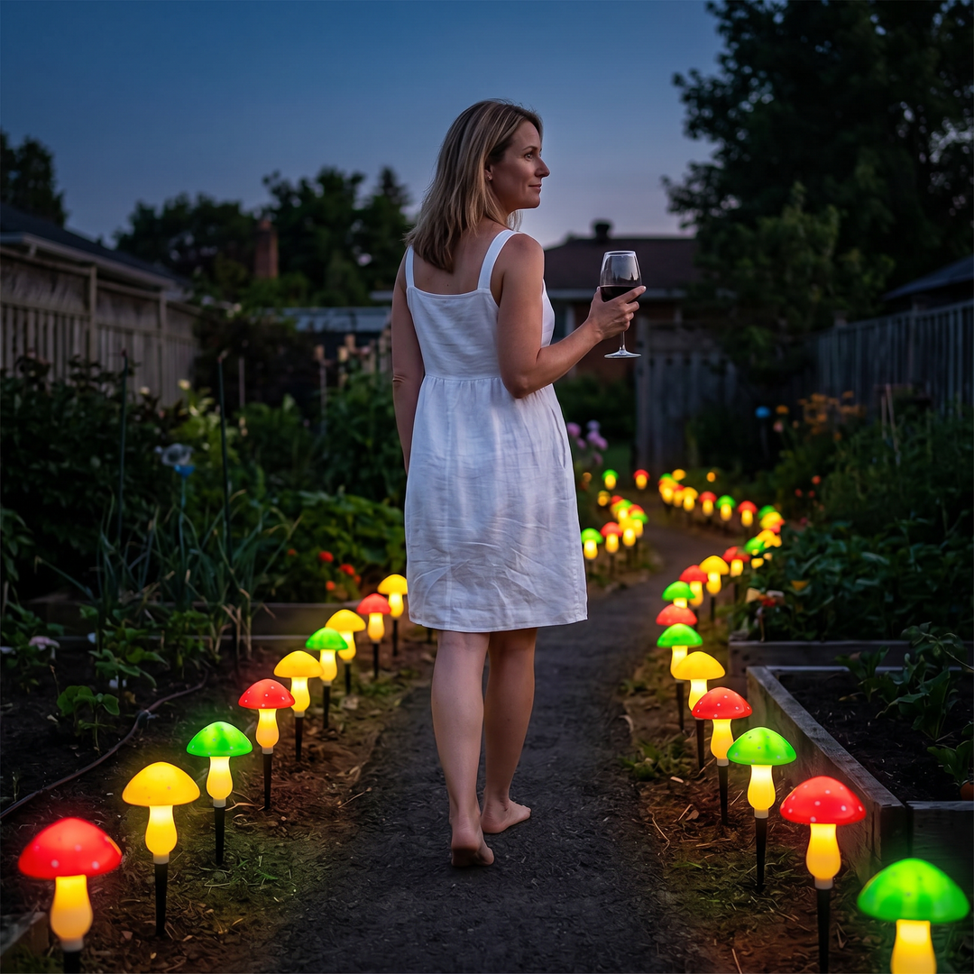 Glowvara™ Solar Mushroom Lights for Magical Garden Paths