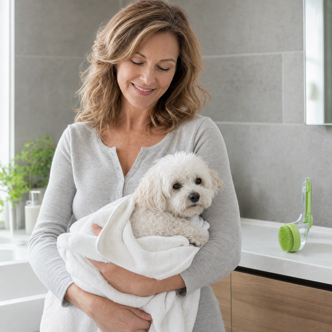 Sudsly™ - Pet Bath Brush with Built-in Shampoo Dispenser