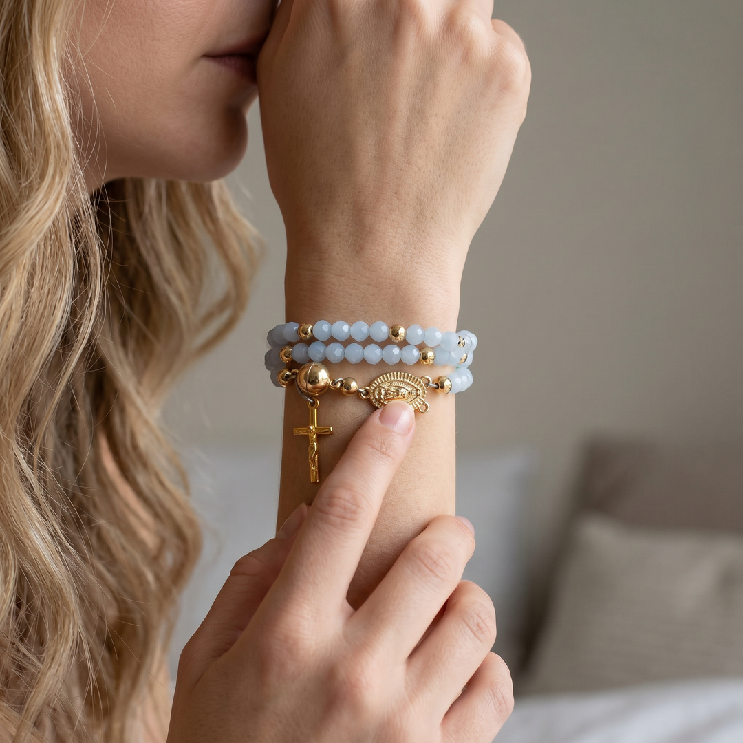 Aveluna™ — Handmade Rosary Bracelet