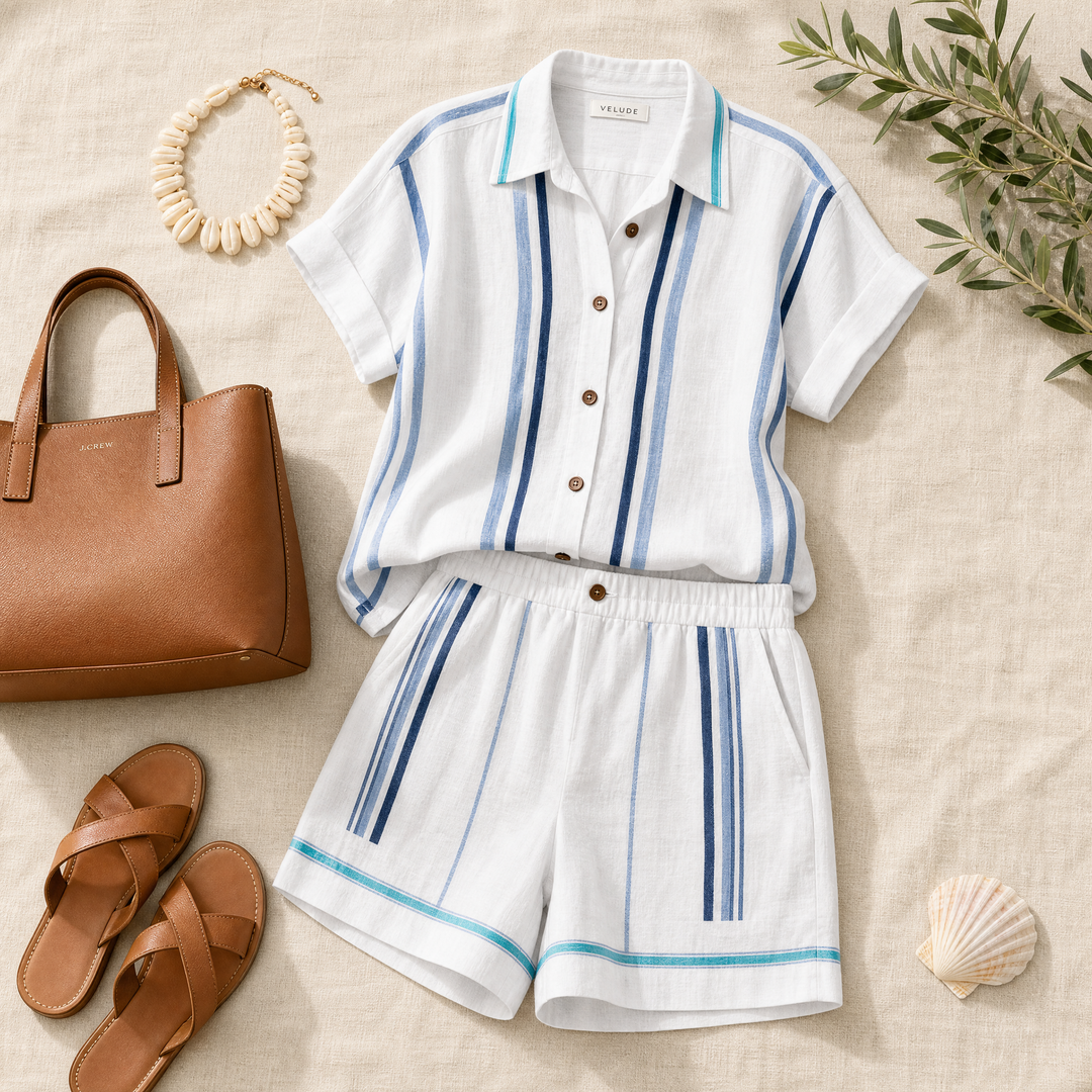 Tara™ Coastal Shirt and Shorts Set