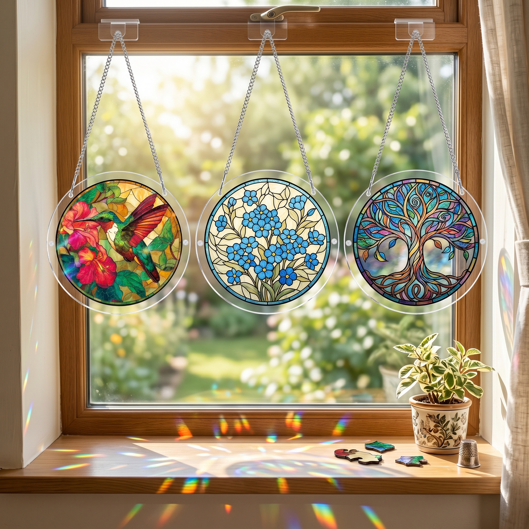 Lunavia™ – Stained Glass Suncatcher Puzzle