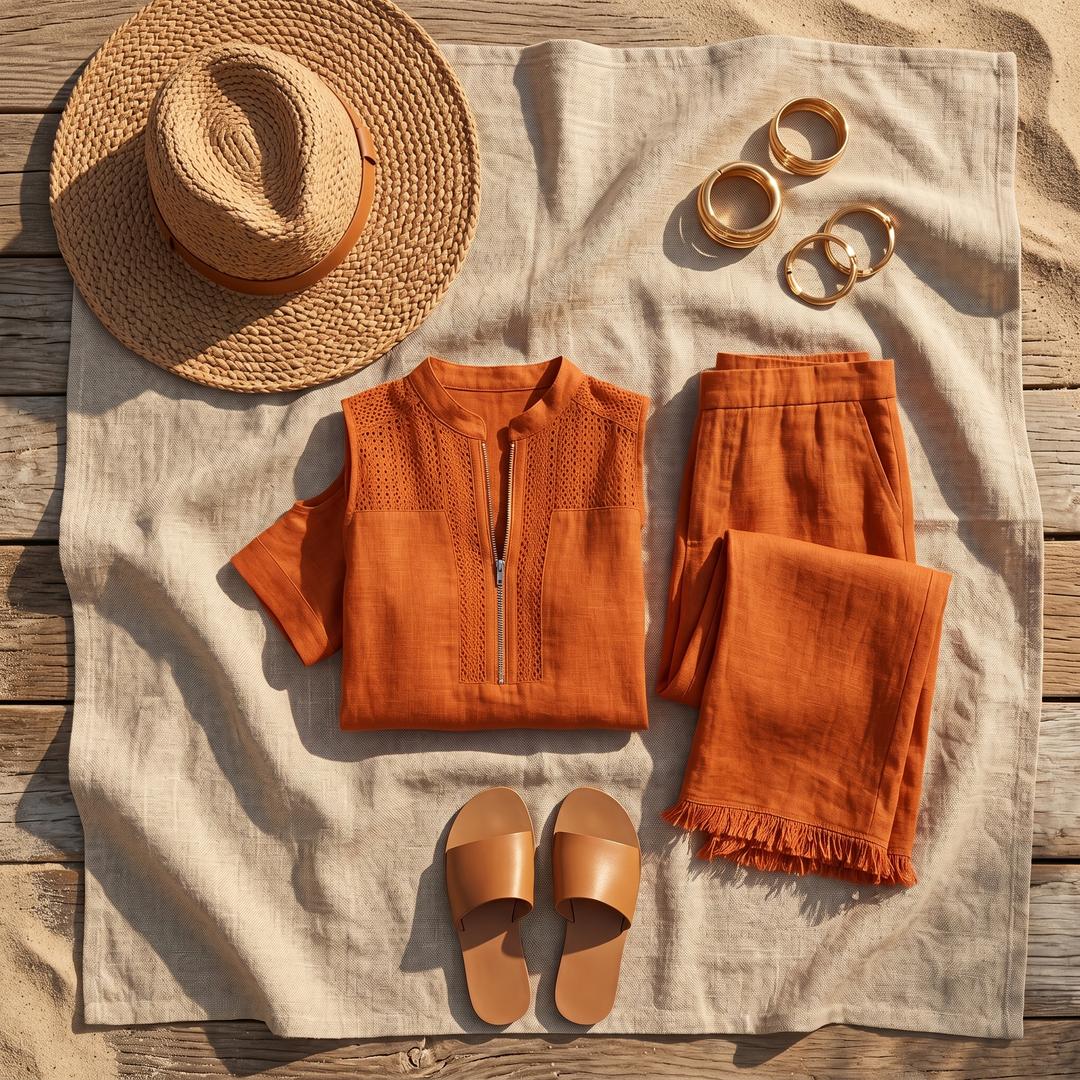 Soléva™ – Crochet Linen Vacation Set