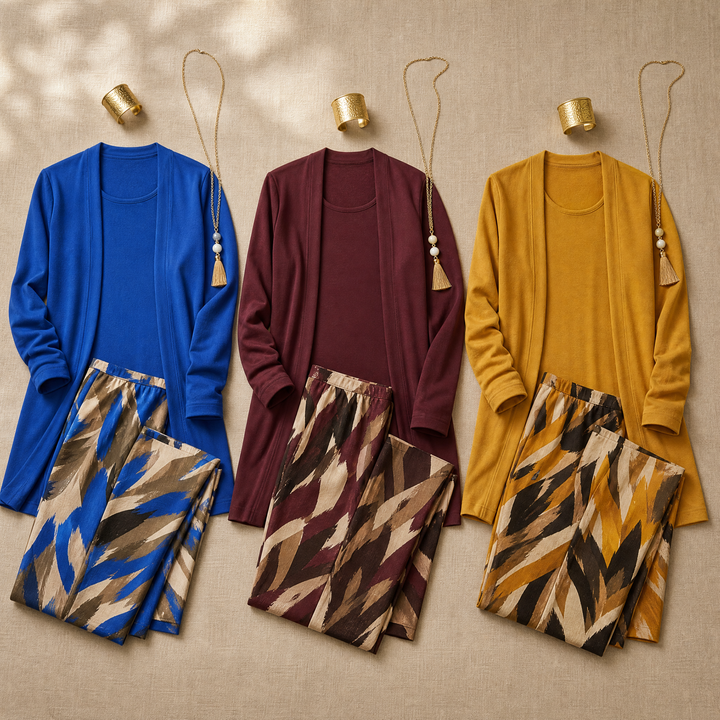 Taylor™ – Elegant 3-Piece Cardigan Set