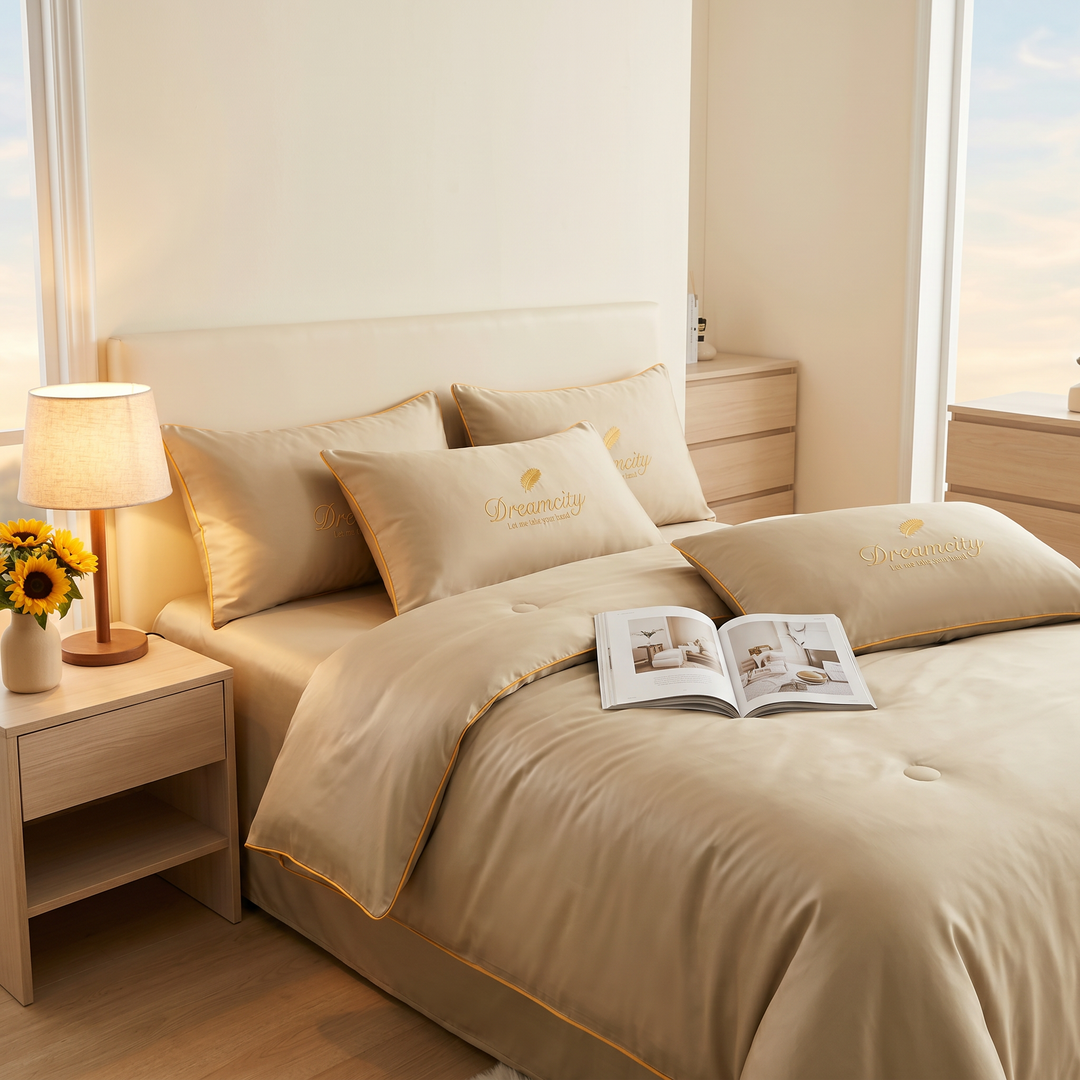 DreamCool™ – Cooling Ice-Silk 4-Piece Bedding Set