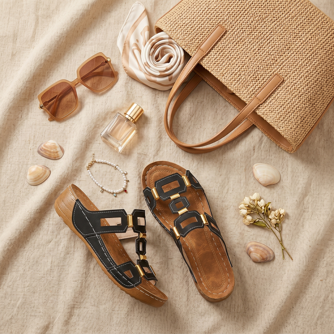 Soleva™ – Cut-Out Platform Sandals