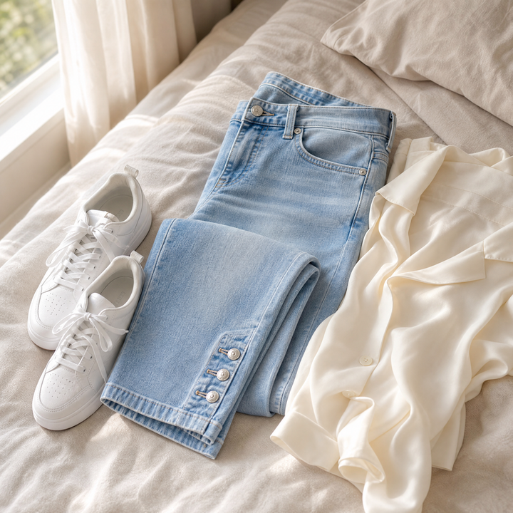 Velora™ — Slimming High-Waist Capri Jeans