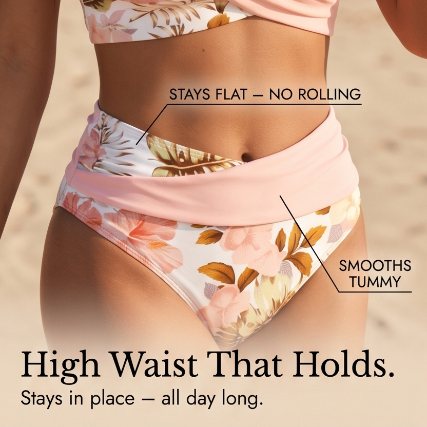 Marivela™ – Tummy-Flattering Wrap Bikini Set