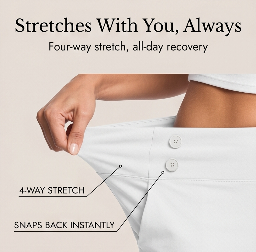 Marivella™ – High-Waist Stretch Capri Pants