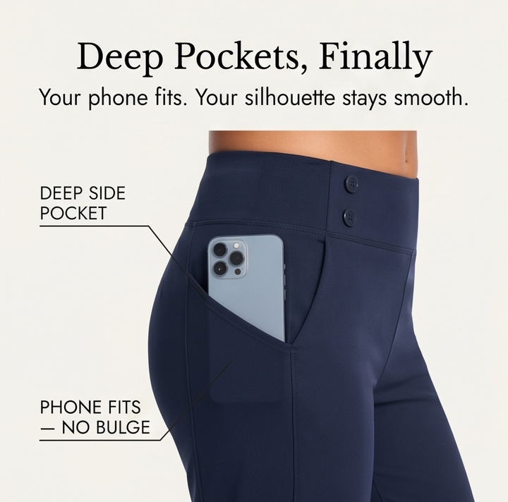 Marivella™ – High-Waist Stretch Capri Pants