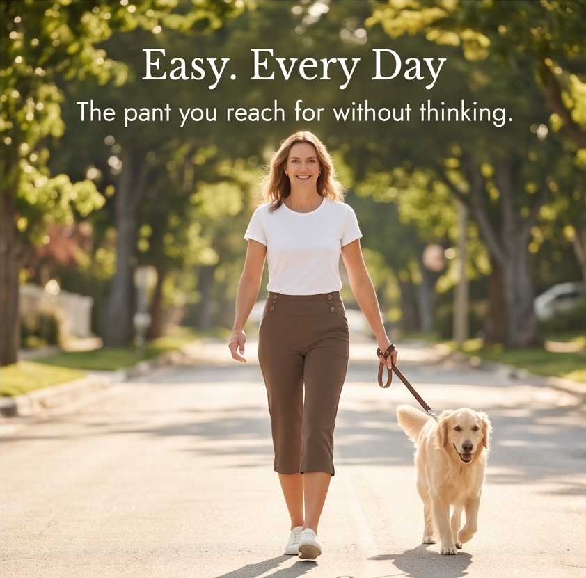 Marivella™ – High-Waist Stretch Capri Pants