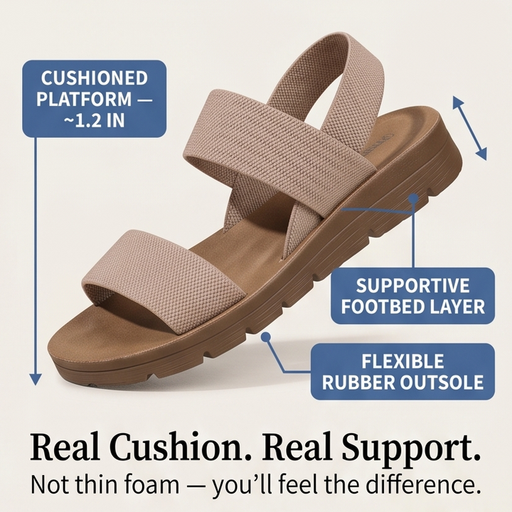 Mirelle™ – Stretch Strap Walking Sandals