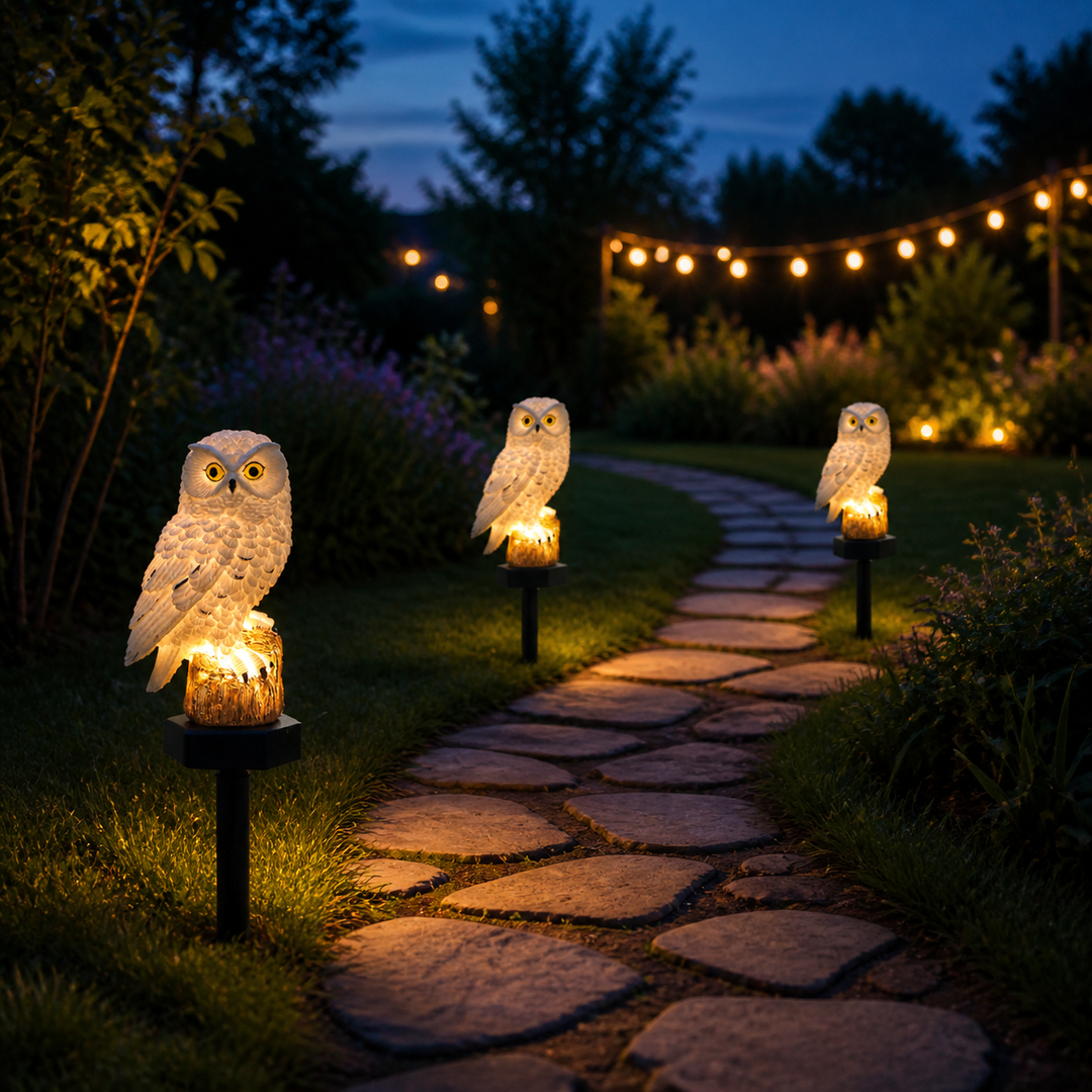 Lumora™ – Solar Owl Garden Light for Magical Dusk Glow