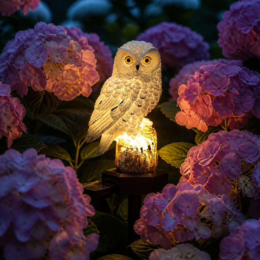 Lumora™ – Solar Owl Garden Light for Magical Dusk Glow