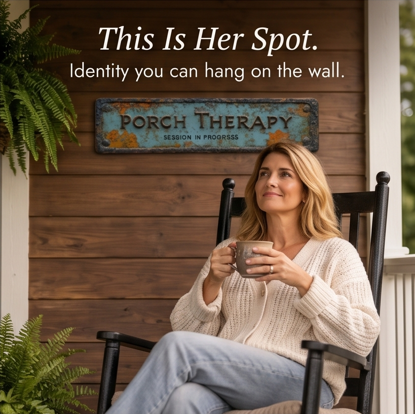 Porchly™ — Vintage Farmhouse Porch Therapy Plaque