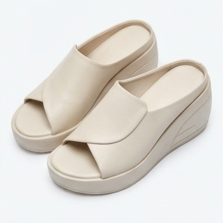 Luneva™ - Cushioned Wedge Sandals for Wide Feet