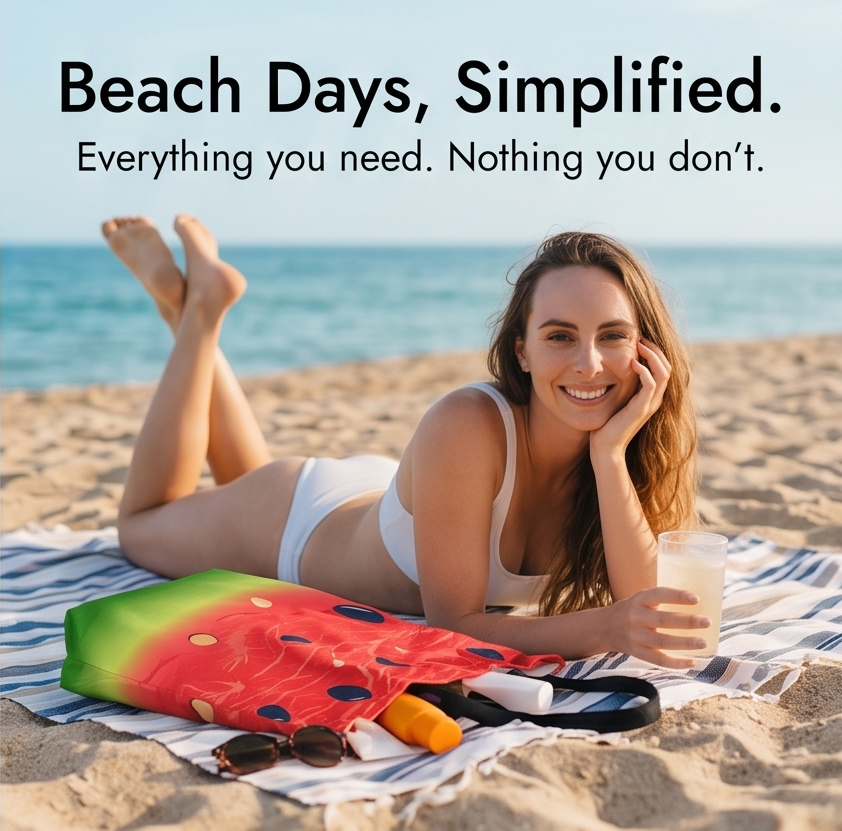 Sandela™ – 2-in-1 Beach Towel & Tote
