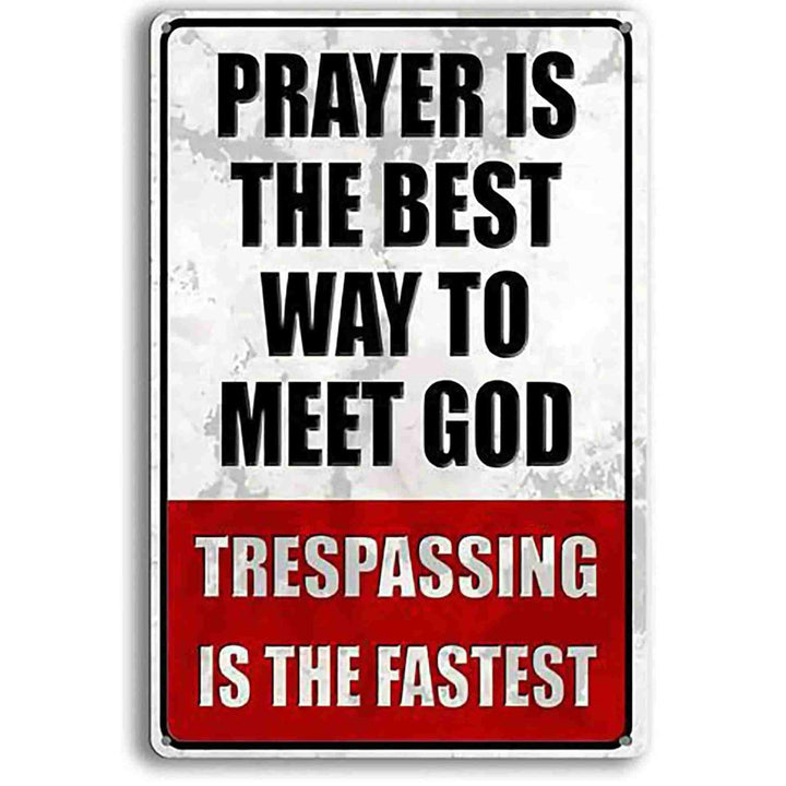 HolyGate™ – Funny Metal Warning Sign for Fence, Gate, Garage