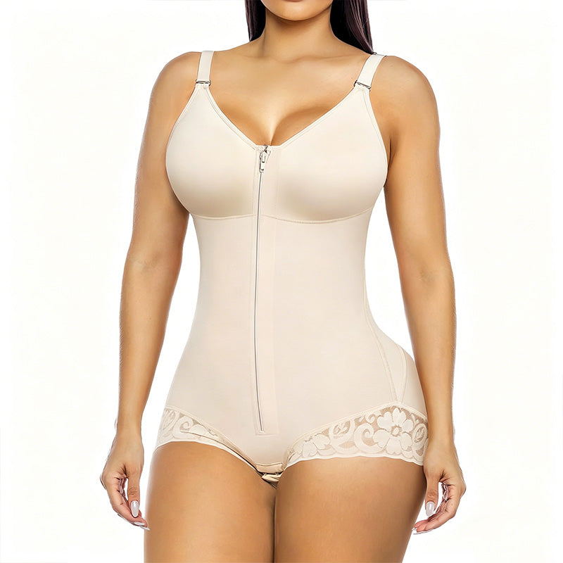 Sculptessa™ – Zip-Up Tummy Control Shapewear Bodysuit