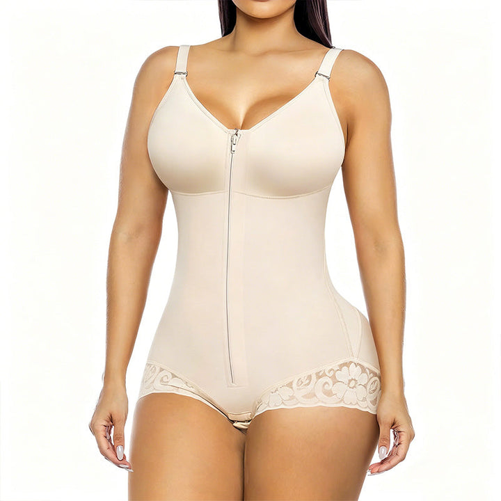 Sculptessa™ – Zip-Up Tummy Control Shapewear Bodysuit
