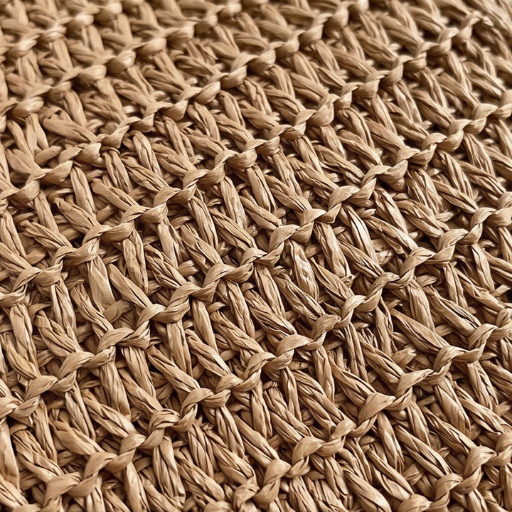 Solenne™ – Handwoven Straw Tote with Zip Lining