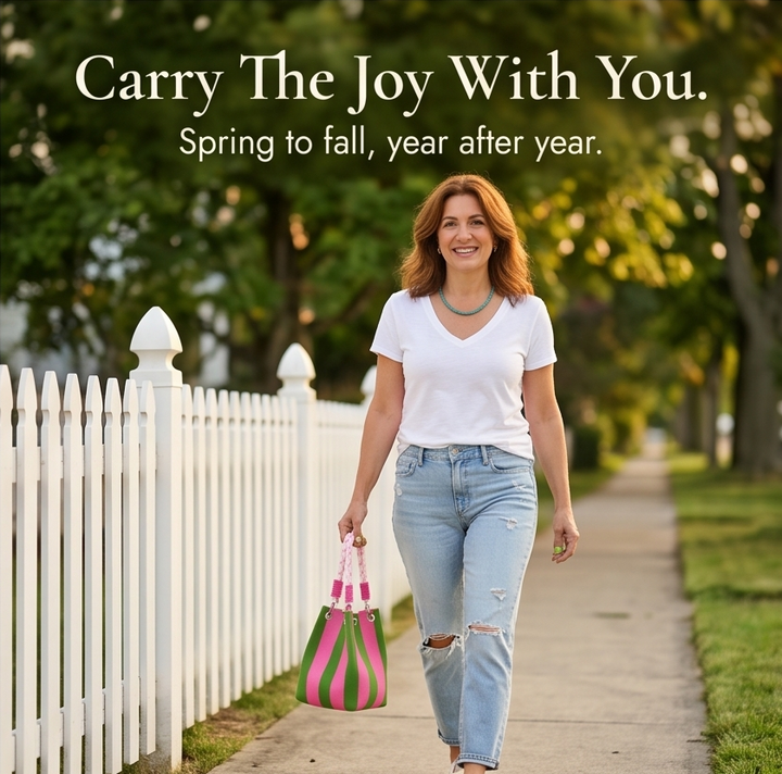 Sundara™ – Striped Knit Bucket Bag for Everyday Style
