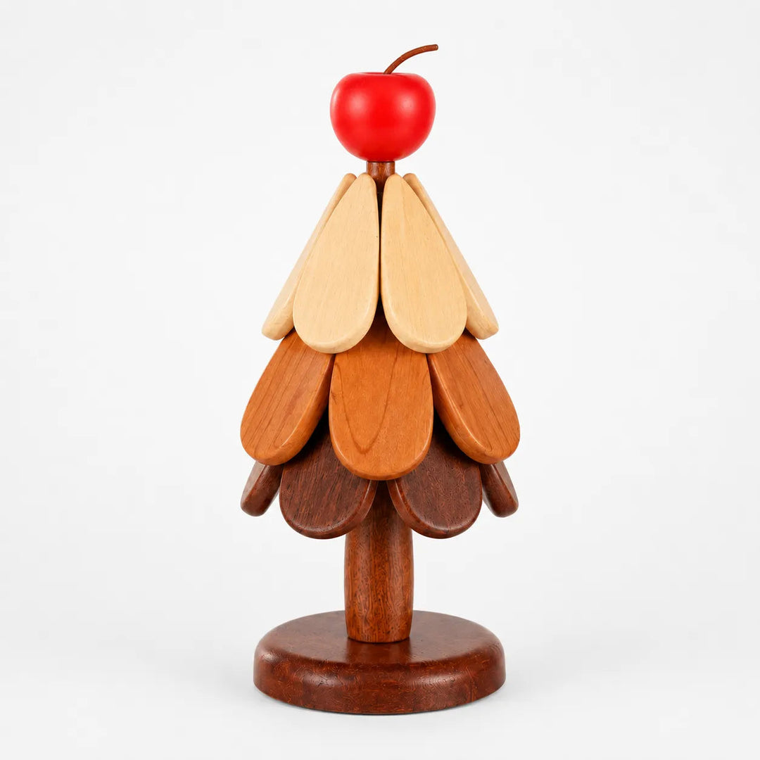 Pinecrest – Wooden Look Christmas Tree Trivet Set with Gravity