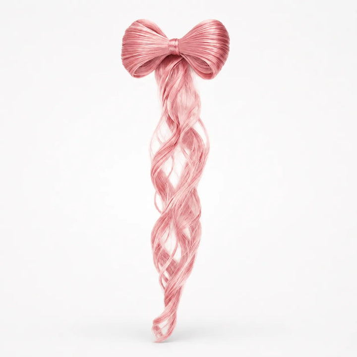 Lunavia – Bow Clip On Ponytail Hair Extension with Long Waves