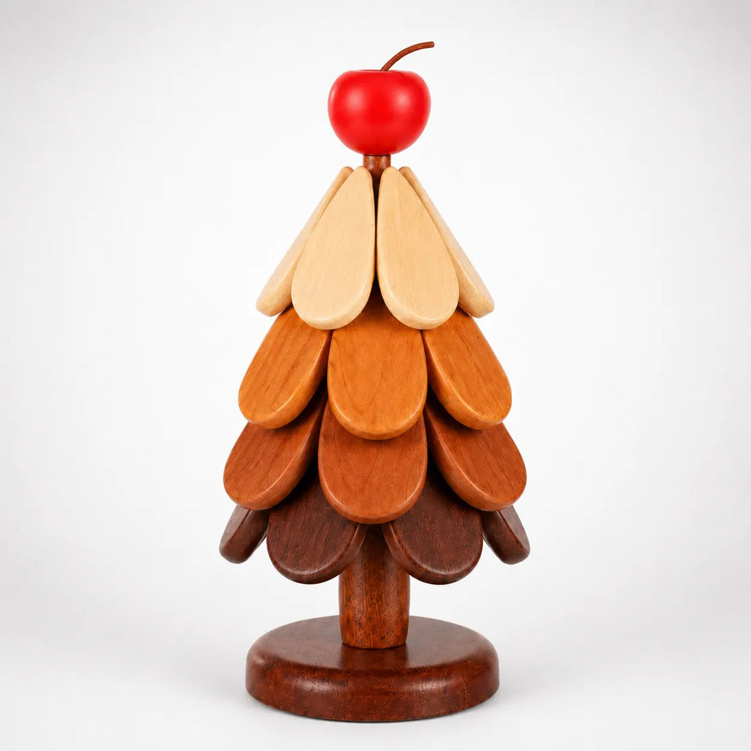 Pinecrest – Wooden Look Christmas Tree Trivet Set with Gravity