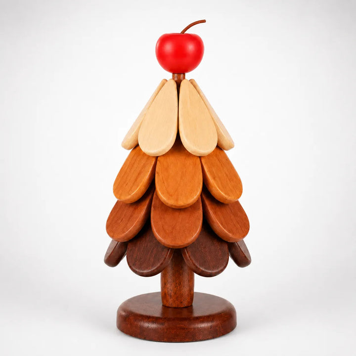 Pinecrest – Wooden Look Christmas Tree Trivet Set with Gravity