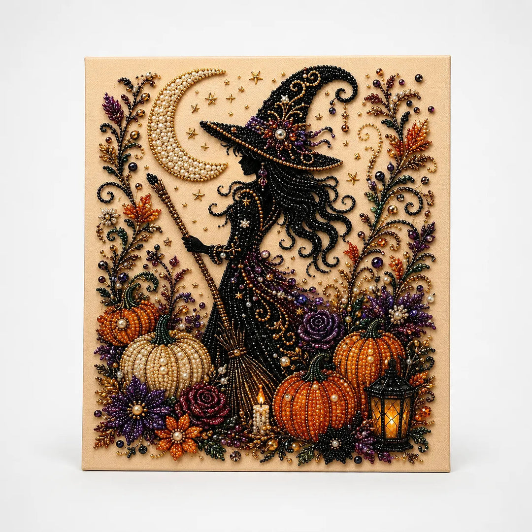 Beadory – Halloween Pearl Bead Craft Kit, Cozy Wall Art DIY