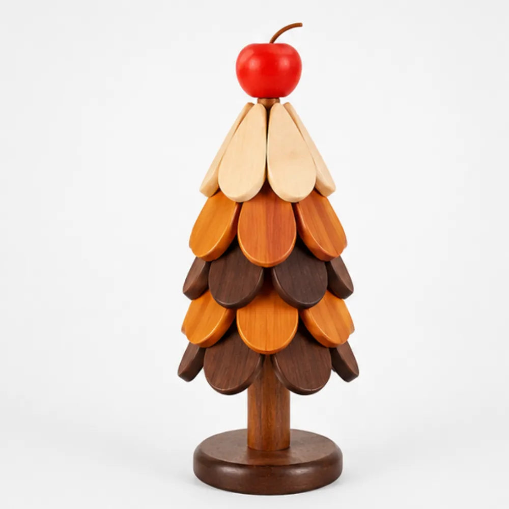 Pinecrest – Wooden Look Christmas Tree Trivet Set with Gravity