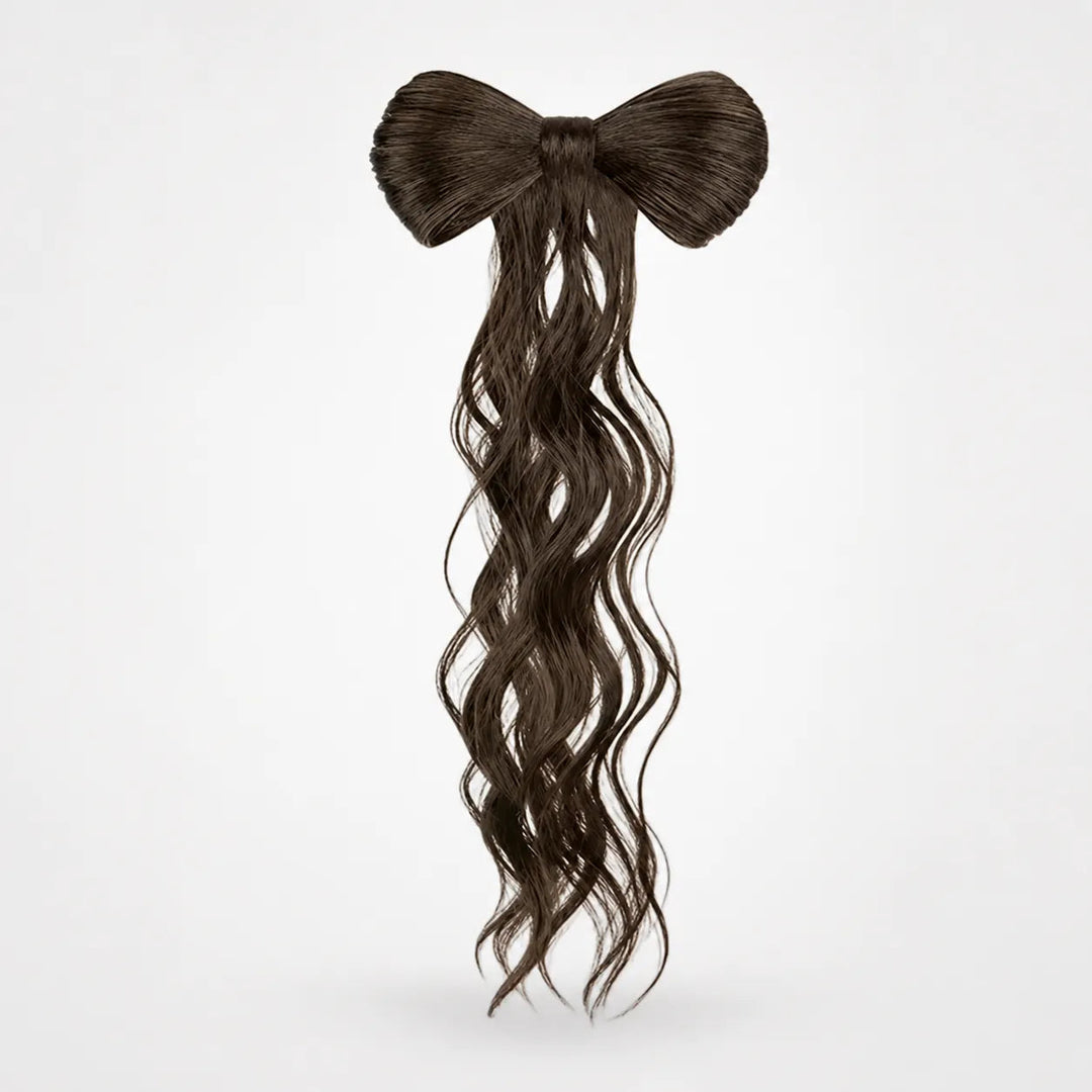 Lunavia – Bow Clip On Ponytail Hair Extension with Long Waves