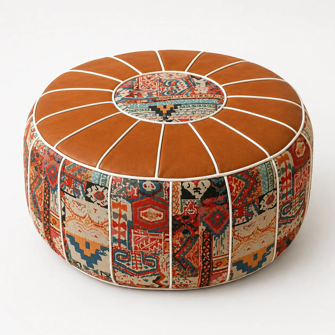 Marokka – Bohemian Storage Ottoman Pouf with Hidden Compartment
