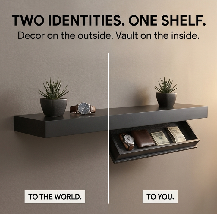 Vaultedge™ - Floating Wall Shelf with Hidden Compartment
