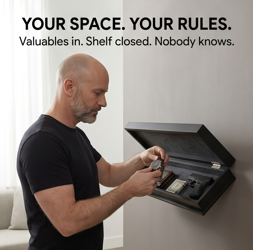 Vaultedge™ - Floating Wall Shelf with Hidden Compartment