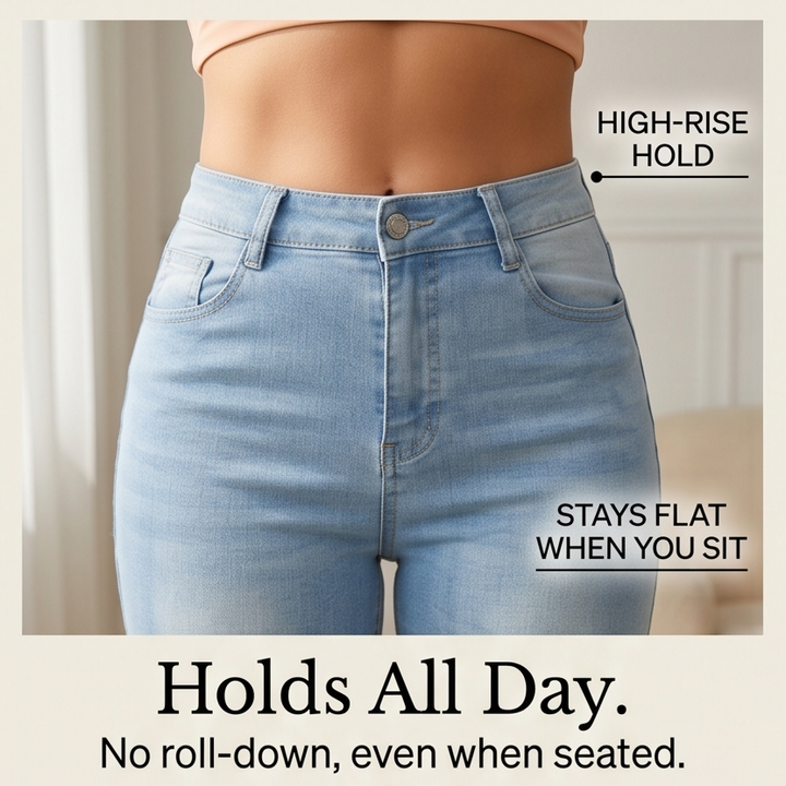 Velora™ — Slimming High-Waist Capri Jeans