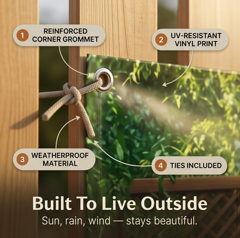 Verdara™ – Lush Garden Backdrop Banner