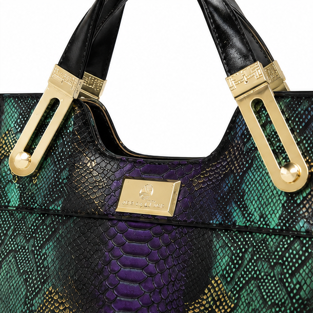 Vestralia – Iridescent Snakeskin Tote Bag